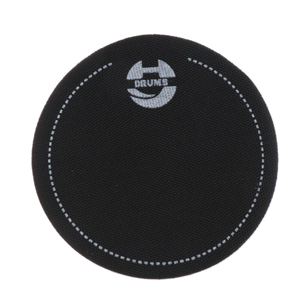 2x Black Single Step Pedal Patch for Bass Drum Percussion Instrument Parts