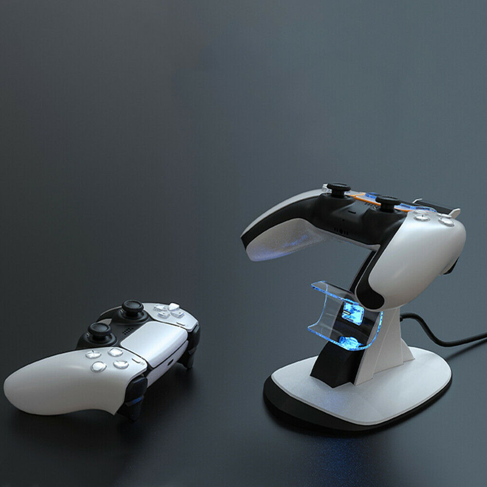 5V 1A Game Controller Handle Dual Charger Dock for Sony PS5 DualSense Wireless
