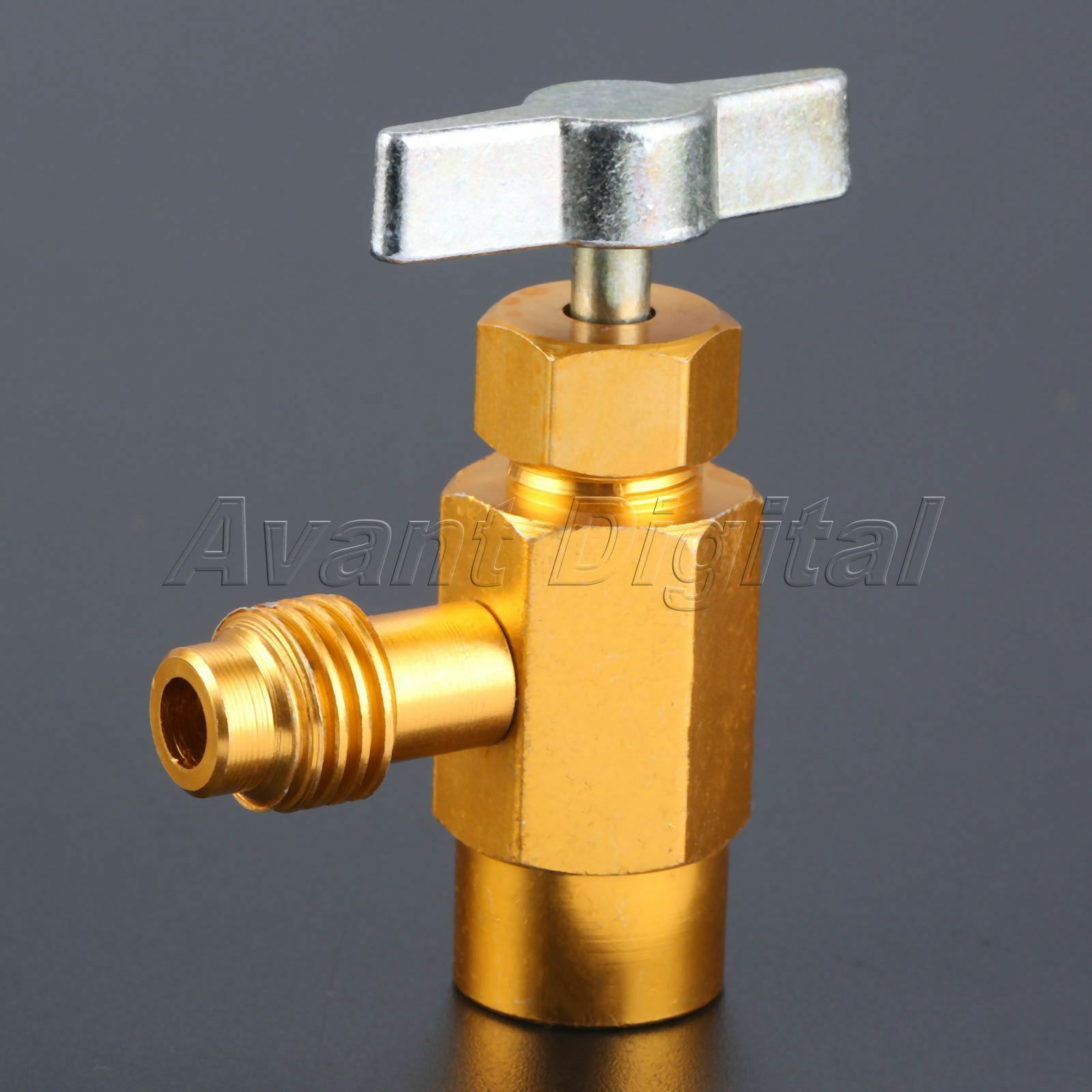 AC Interdynamics R-134a R-134 DV-134 Brass CAN TAP Dispensing Valve 1/2" ACME