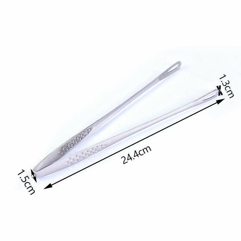 1pcs Stainless Steel Food Tongs Japanese Style Barbecue Clamp Kitchen Acc.l8