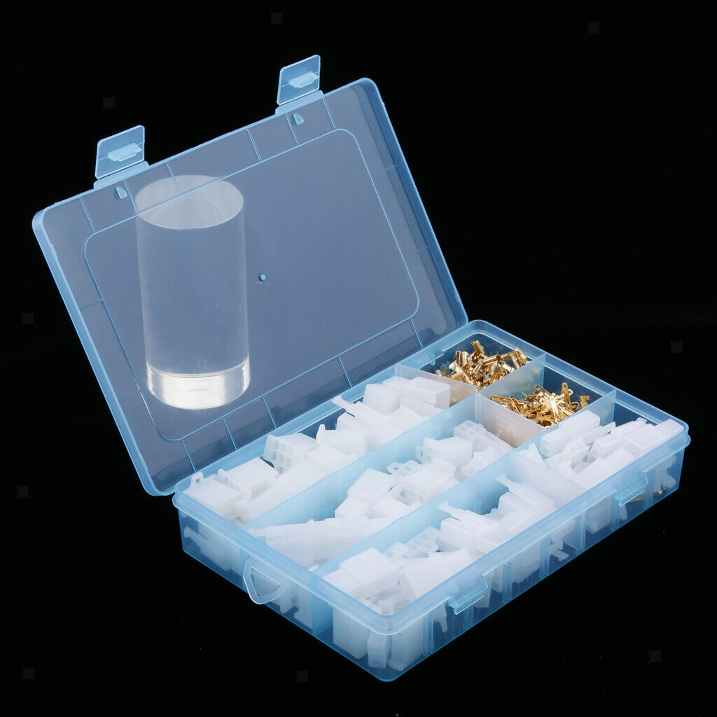 2.8mm 2 3 4 6 Pin Electrical Wire Connectors Spade Terminals Kit