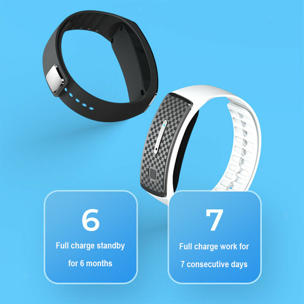 2 Pack Ultrasonic Mosquito Repeller Bracelet Waterproof for Adults/Children