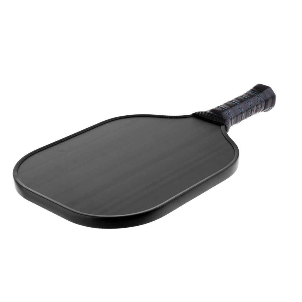 Portable Black Pickle Ball Paddle Racket Racquet Carbon Fiber PP Honeycomb