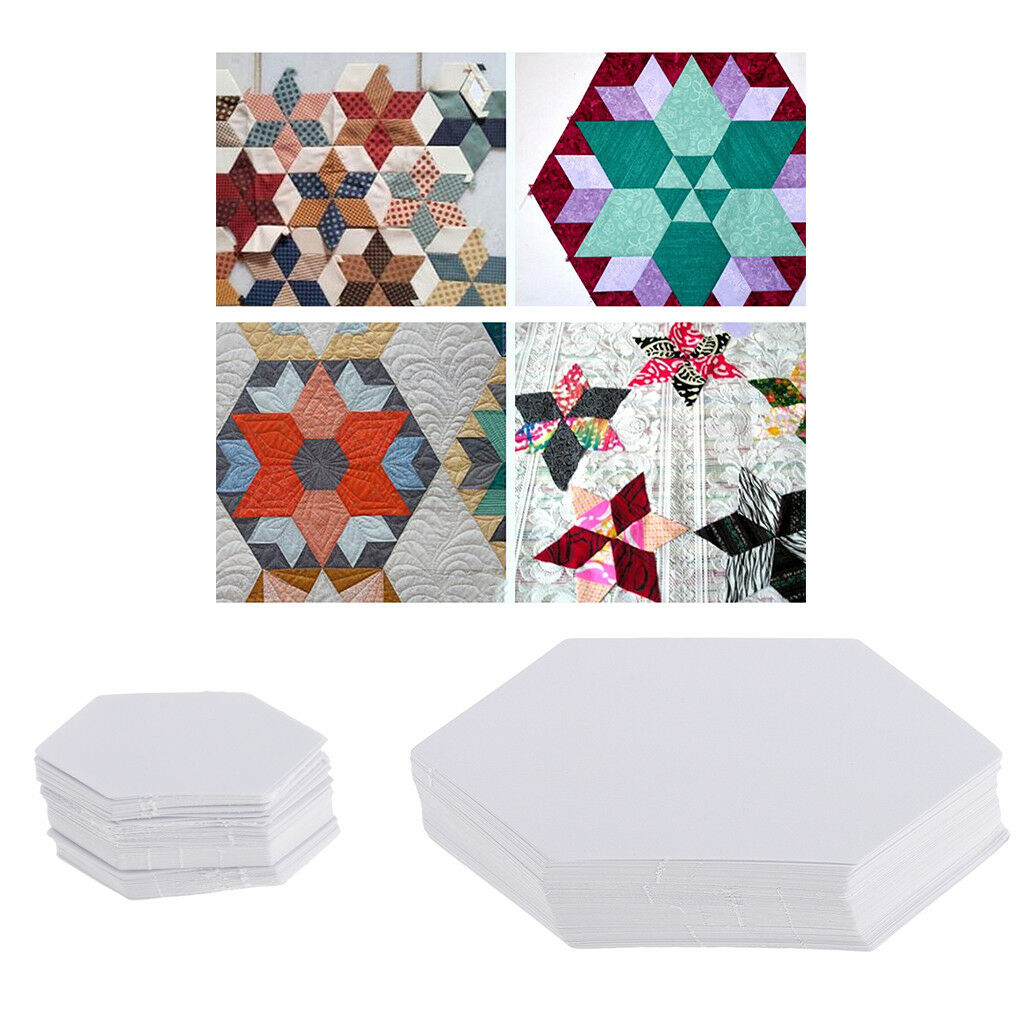 100pcs Hexagon Paper Quilting Template for Patchwork Sewing Craft 79mm