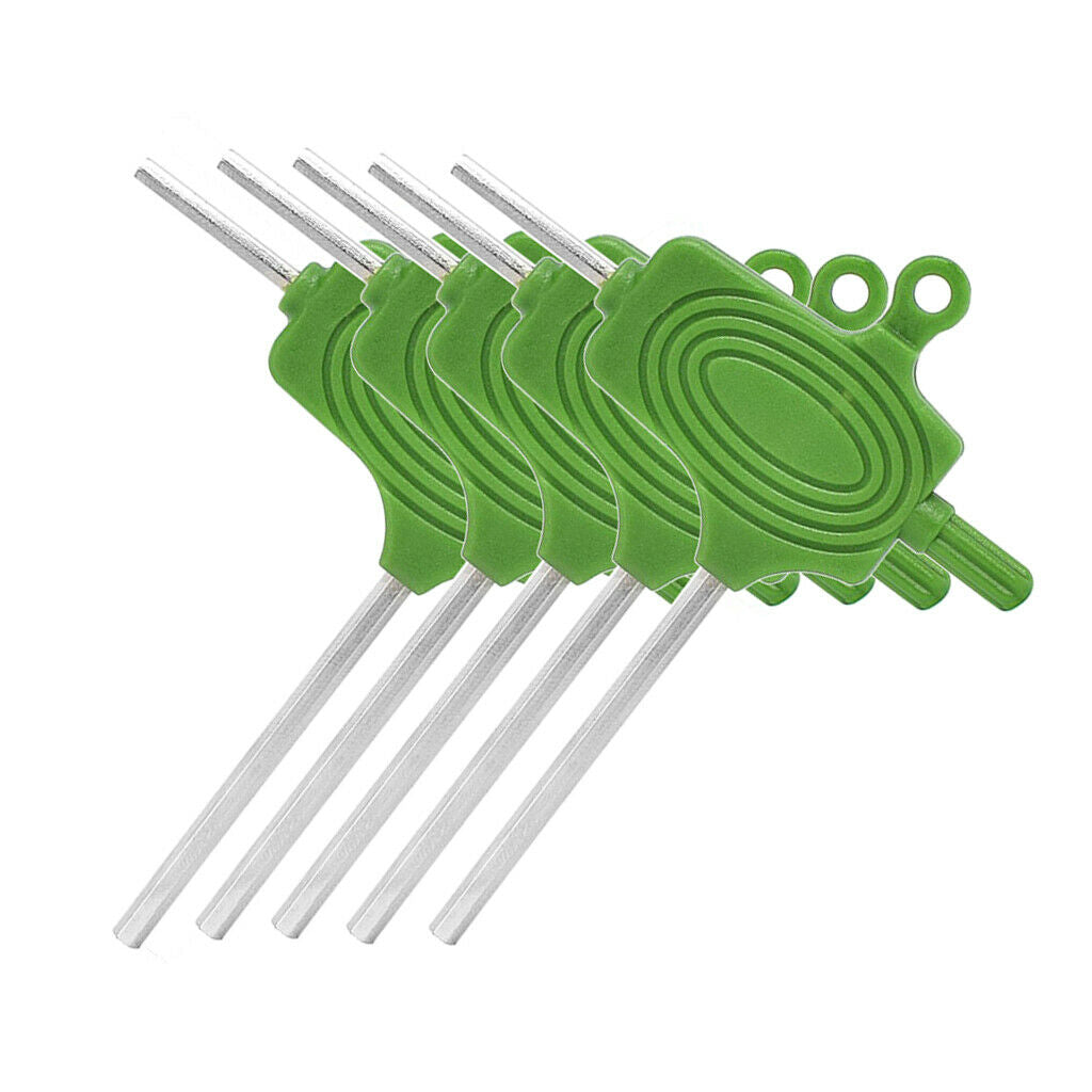 5pcs T Treated Tool Set Hex Driver Screwdriver Driver Kit - Green