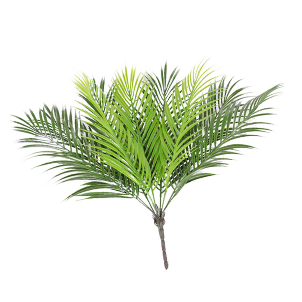 3x Faux Plant Leaf Silk Leaves Flower for Home Office DIY Garden Decor