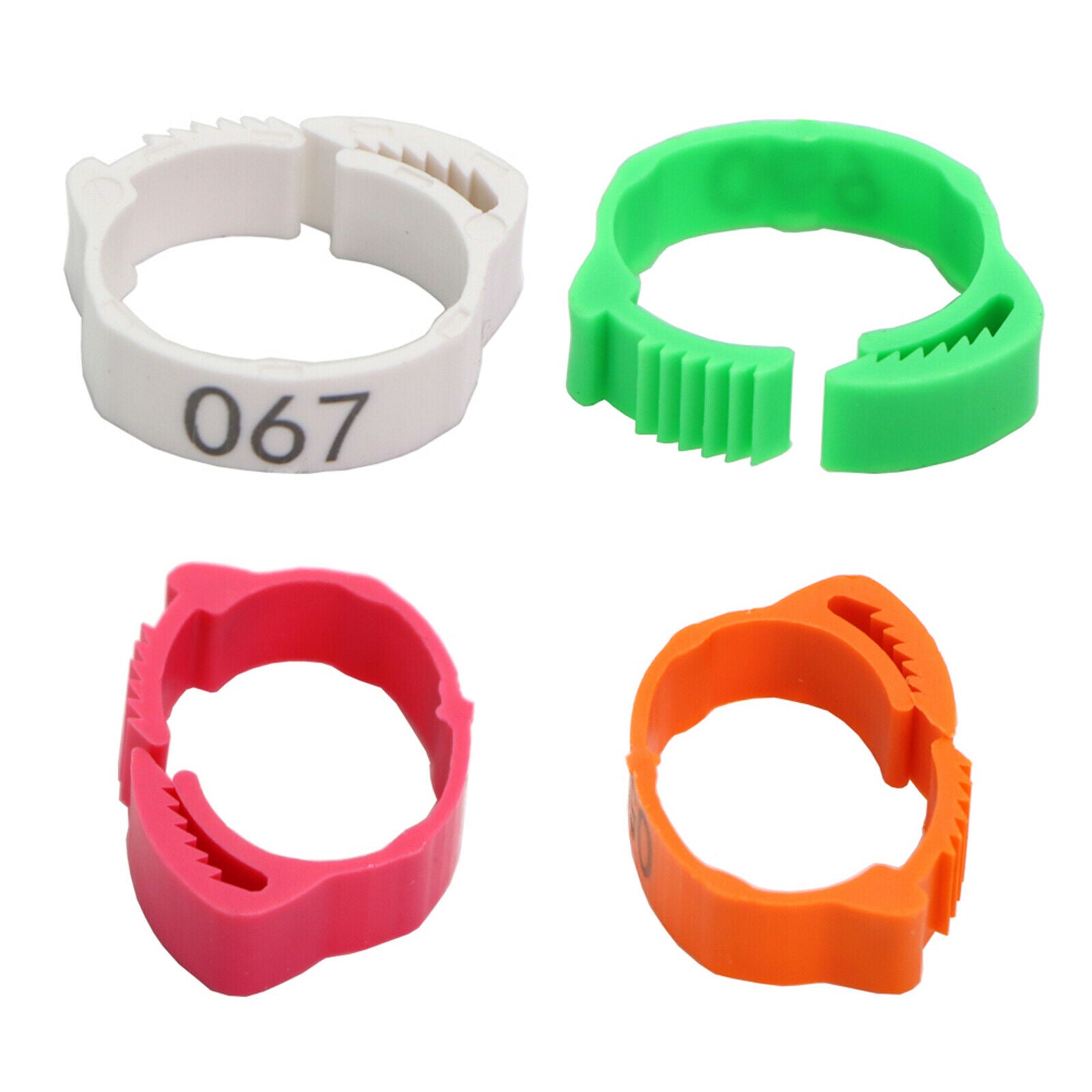 600x Chicken Leg Rings Duck Clip Adjustable Poultry Leg Bands for Farm