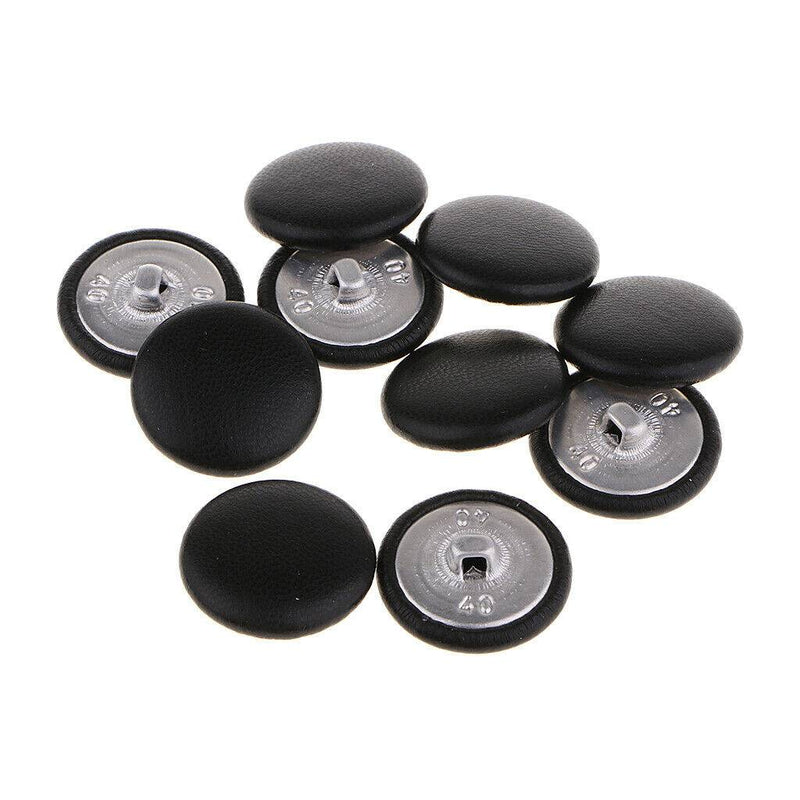 10pcs Buttons Covered with Artificial Leather DIY Sewing Crafts
