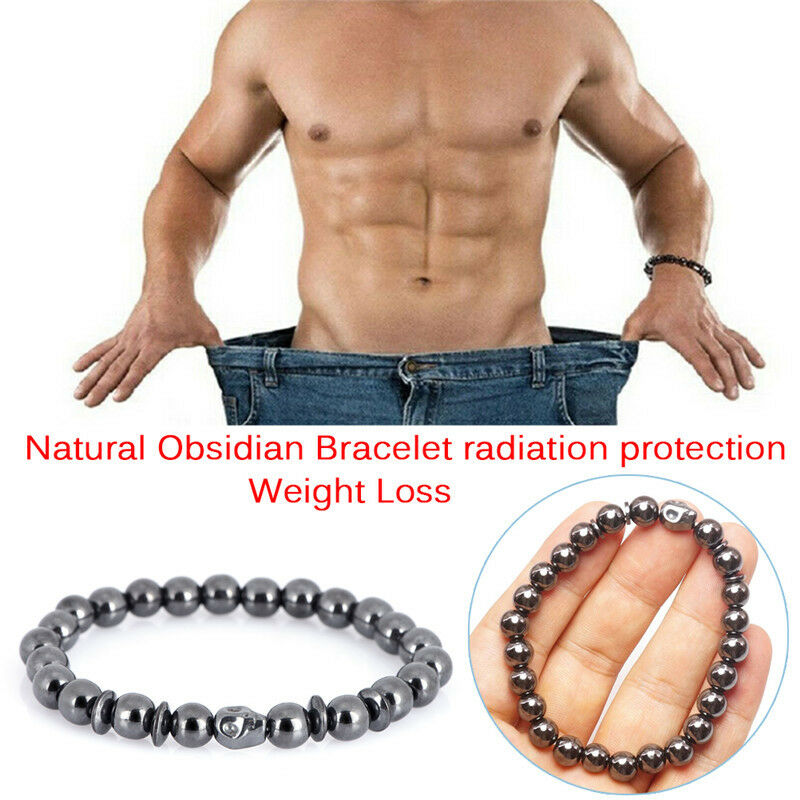 Magnetic Bracelet Skeleton Beads Hematite Stone Health Care Jewel Fx