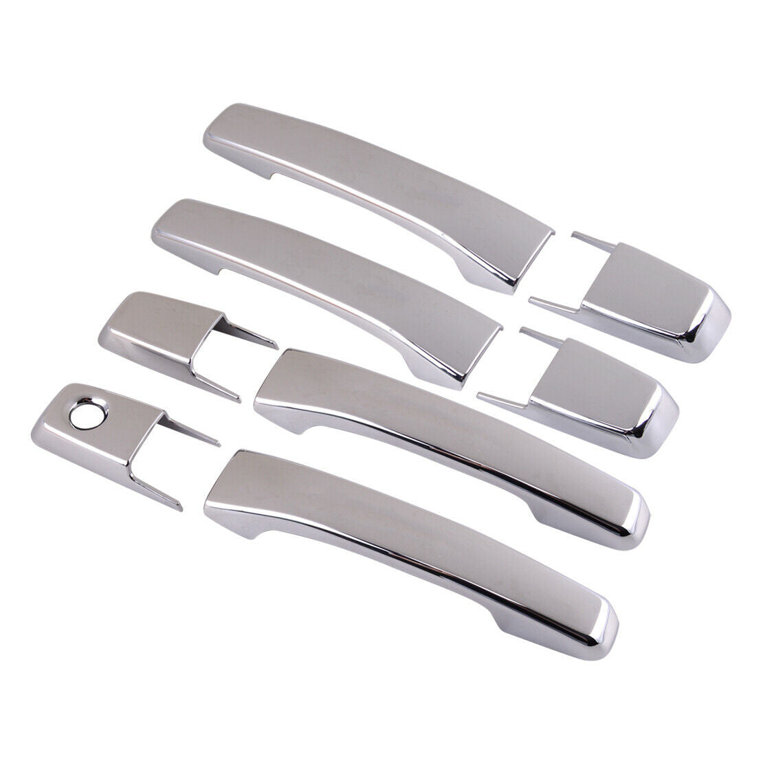 Car Outer Door Handle Cover 8pcs kit Fit For Mitsubishi Pajero Shogun V80 07-19