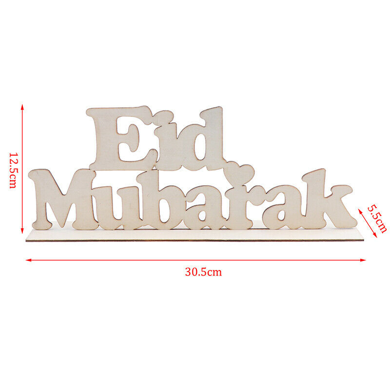 1PC EID Wooden Pendant EID MUBARAK Decor Pendants Ramadan Decor Islam Dec.l8