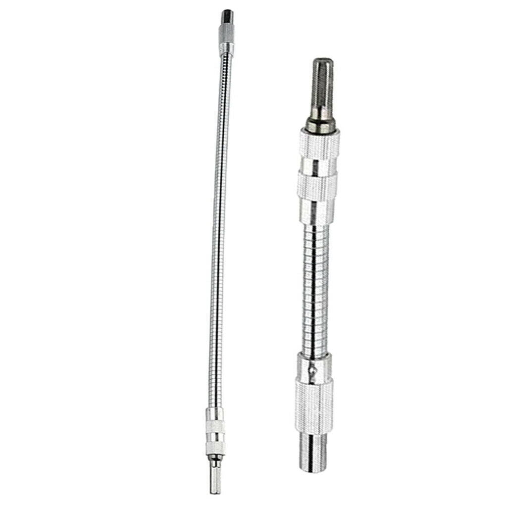2 Pcs. FLEXIBLE 1/4 "SCREWDRIVER EXTENSION ROD BORING SHAFT A + C