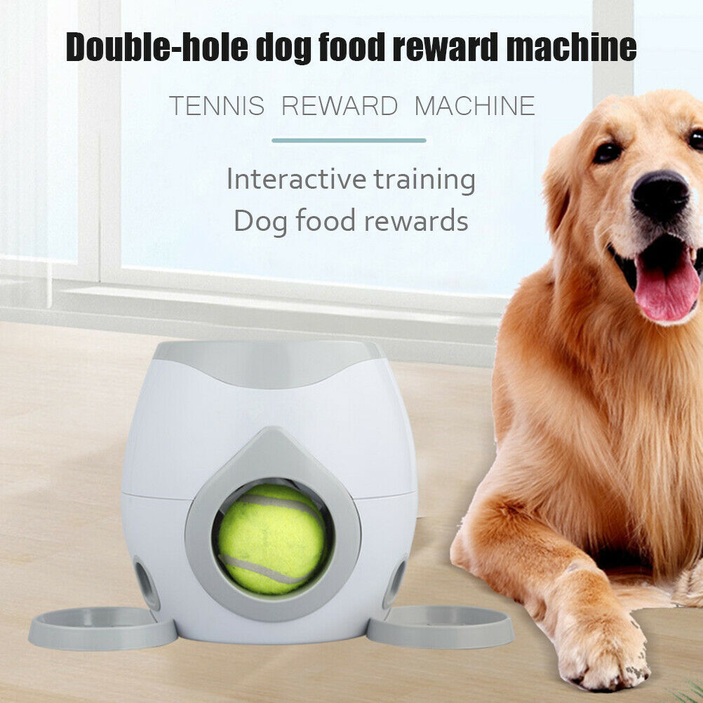 Automatic Pet Feeder Fetch Tennis Ball Launcher For Dog Training Game Toys Ball