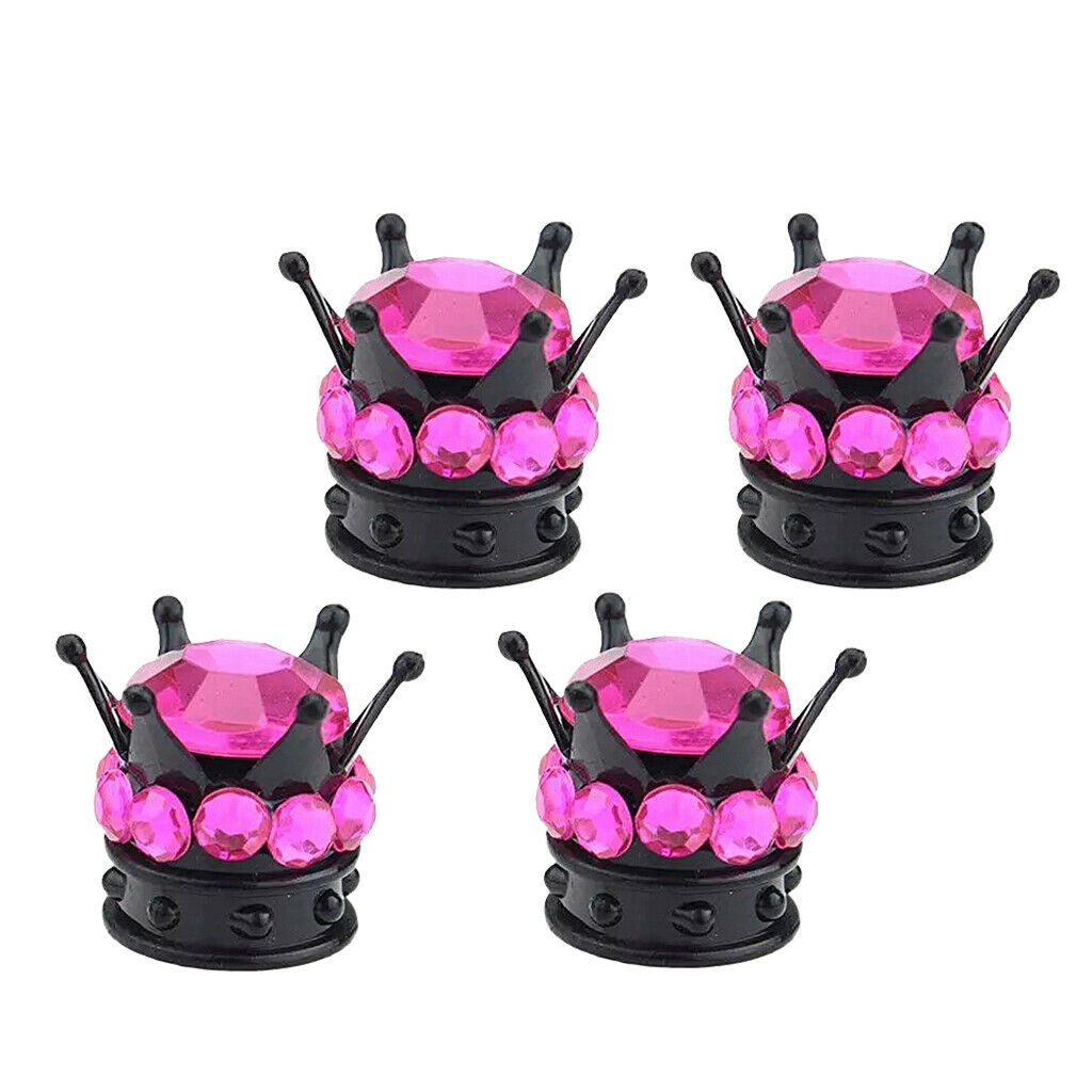 40x  Diamond Tyre Tire Wheel Stem Air Valve   for Car Truck Glossy