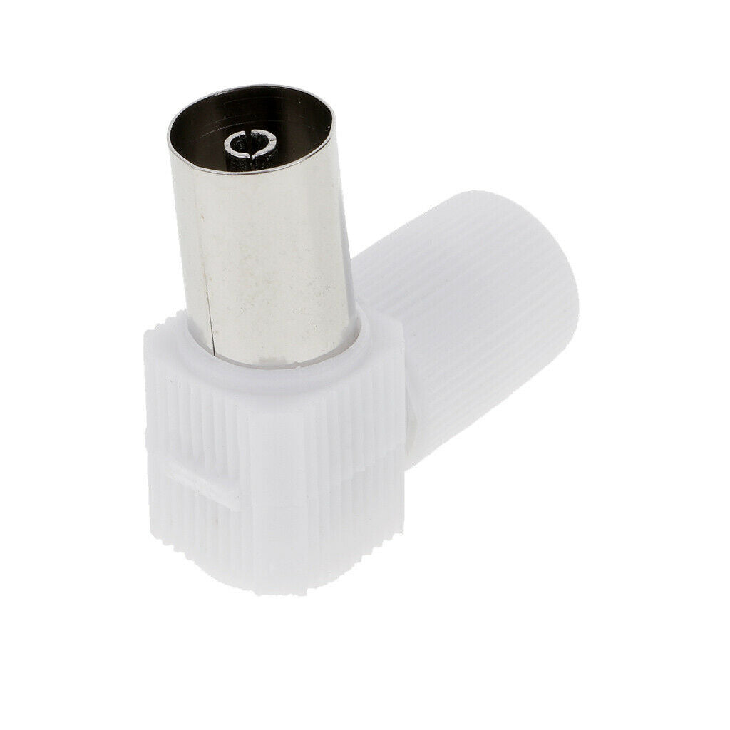10pcs RF Female Right Angle Connector For RG6 Cable Connector For TV