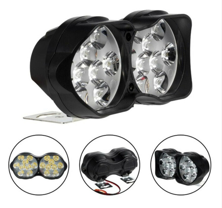18LED 30W 3000Lm 6500K Motorcycle Headlight Bulb Scooter Spotlight Spot Fog Lamp