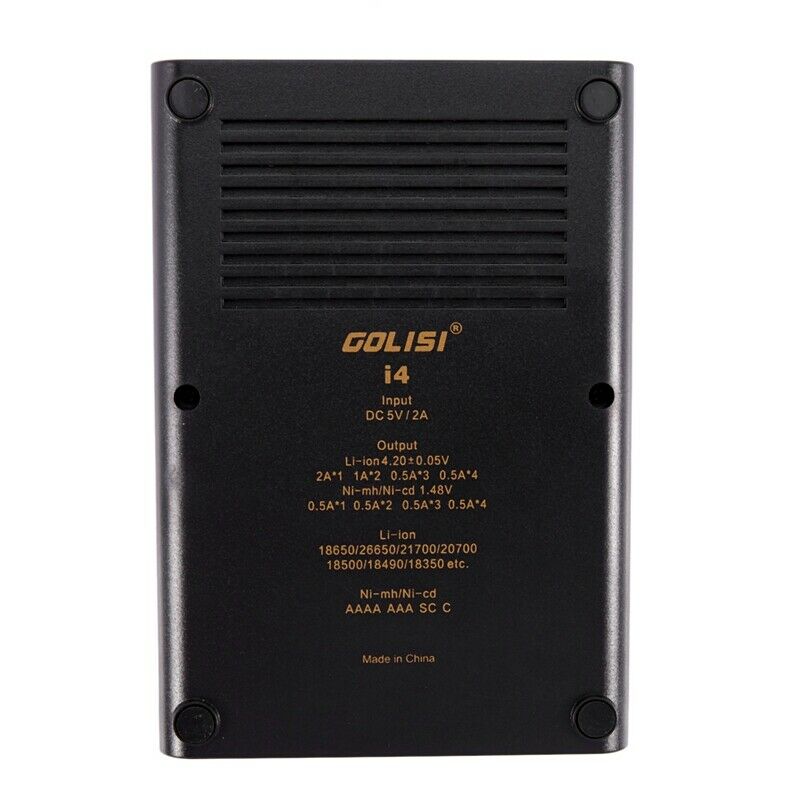Golisi I4 2.0A Intelligent Lcd Charger Intelligent Fast Battery Charger For LiR9