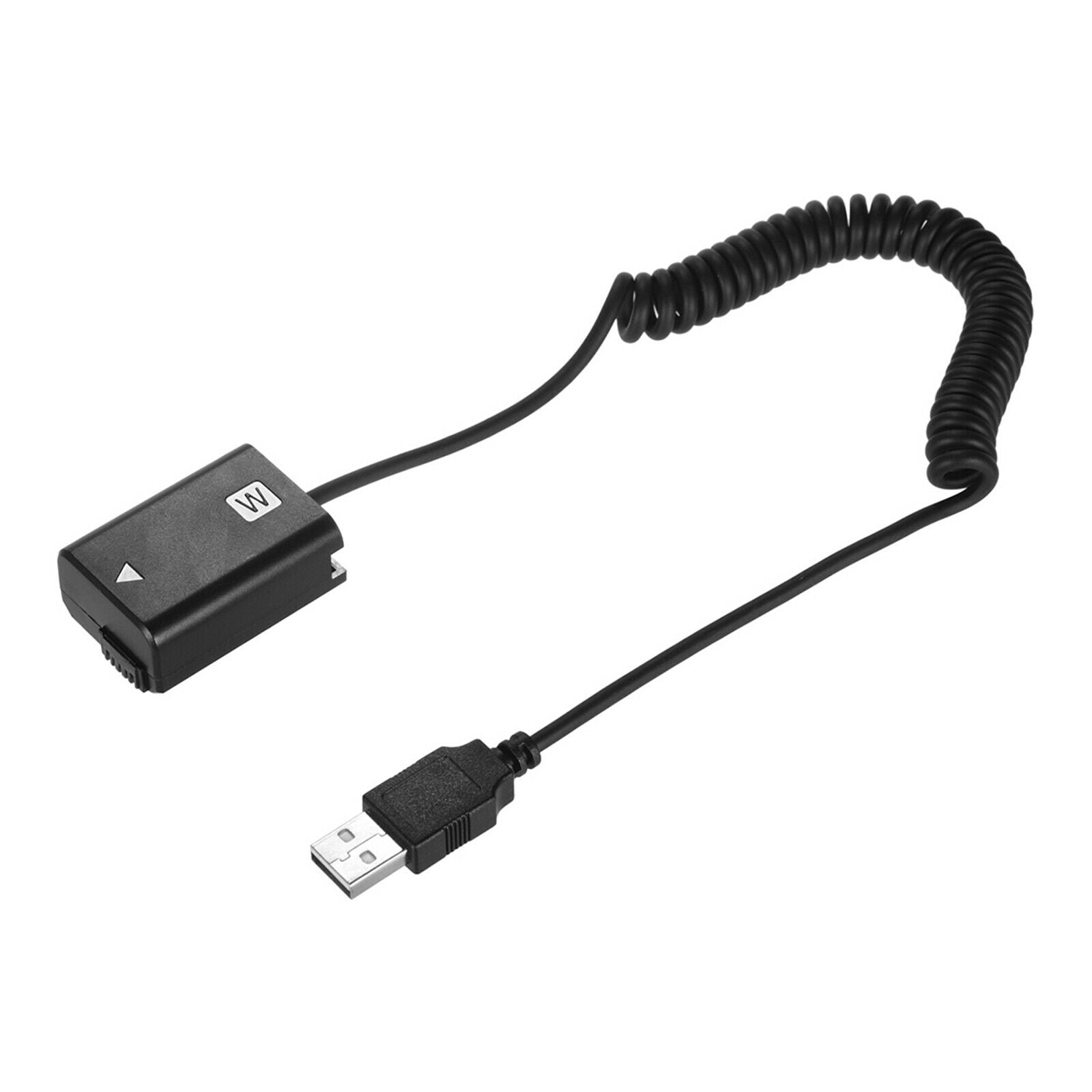 USB Cable To Np-FW50 Dummy Battery for Sony Battery Bank Length 35 to 100cm