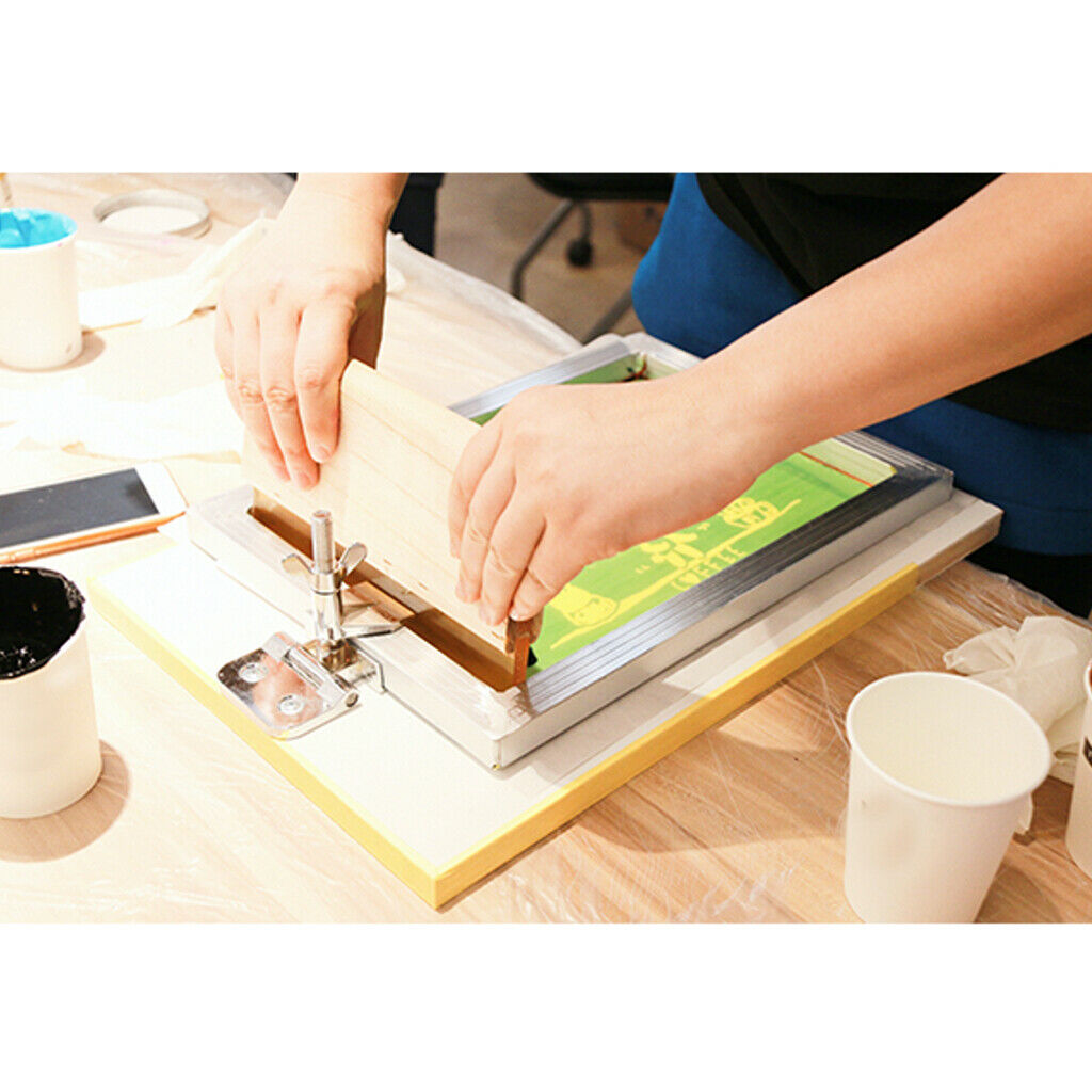 Screen Printing Kit(5pcs/set) Aluminum Frame + Hinge Clamp + Emulsion Scoop