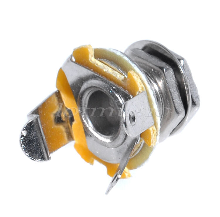2pcs Mono 1/4'( 6.35mm) GUITAR JACK SOCKET Output Jack Brand New