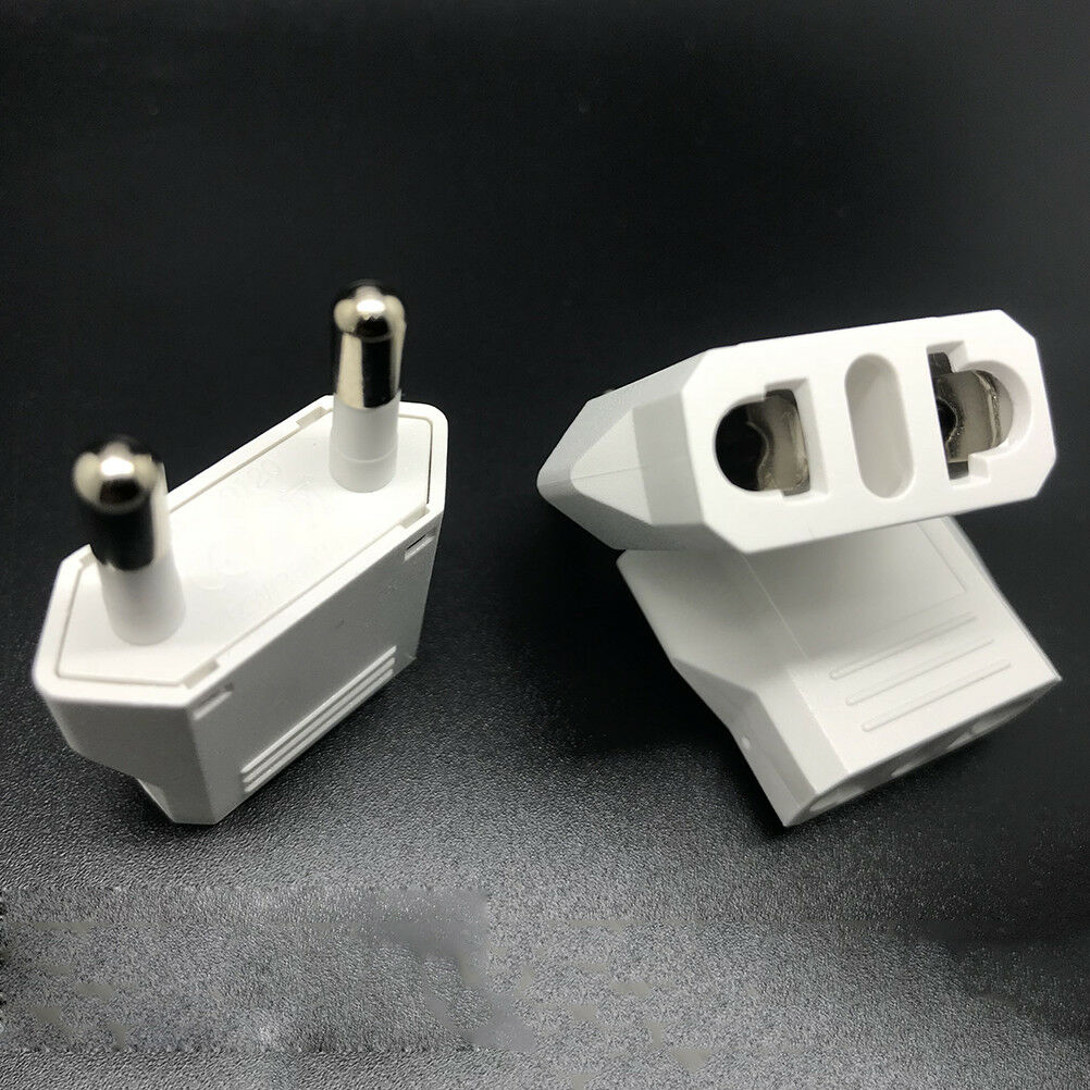 1Pc Travel Charger Wall AC Power Plug Adapter Converter US USA to EU Eur .l8
