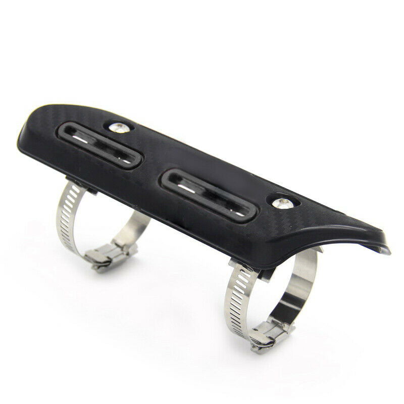 Motorcycle 25-51mm Exhaust Pipe Carbon Fiber Look Cover Protector Heat Resistant