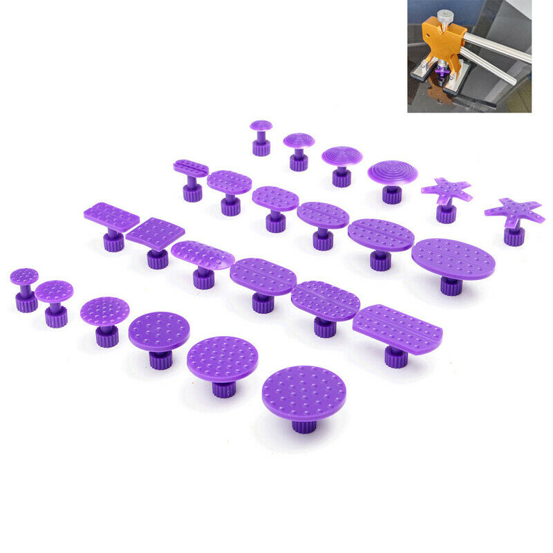 24 PCS Removal Tool Car SUV Body Paintless Dent Repair Tools Glue Puller Lifter
