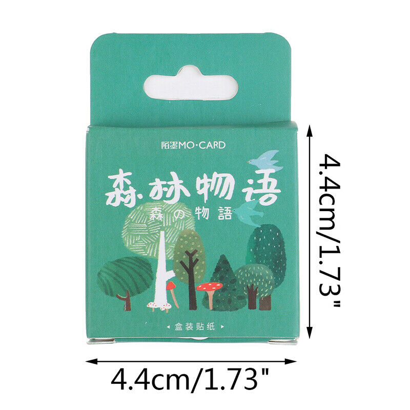 45Pcs Green Plants Decorative Stickers Scrapbooking Stick Label Diary Sta.l8
