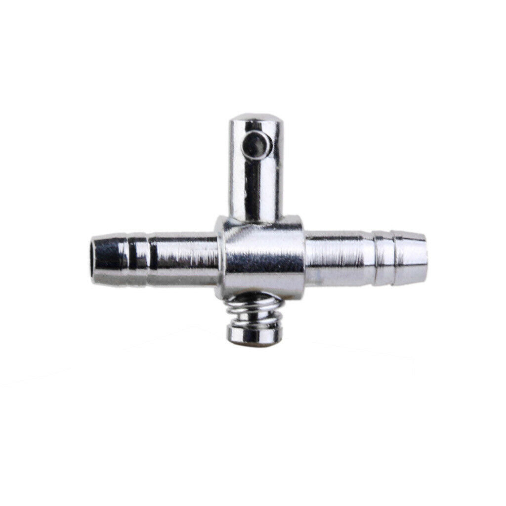 Aquarium Tank Air Pump Flow Tube Pipe 1-Way Stainless Steel Control Valve