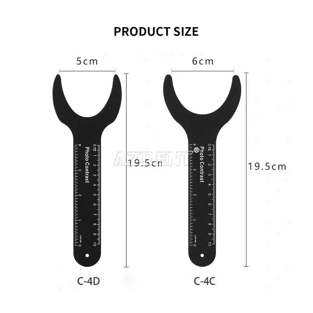 6pcs Dental Photo Contrast Set Kit Black Background Board Photography Contraster