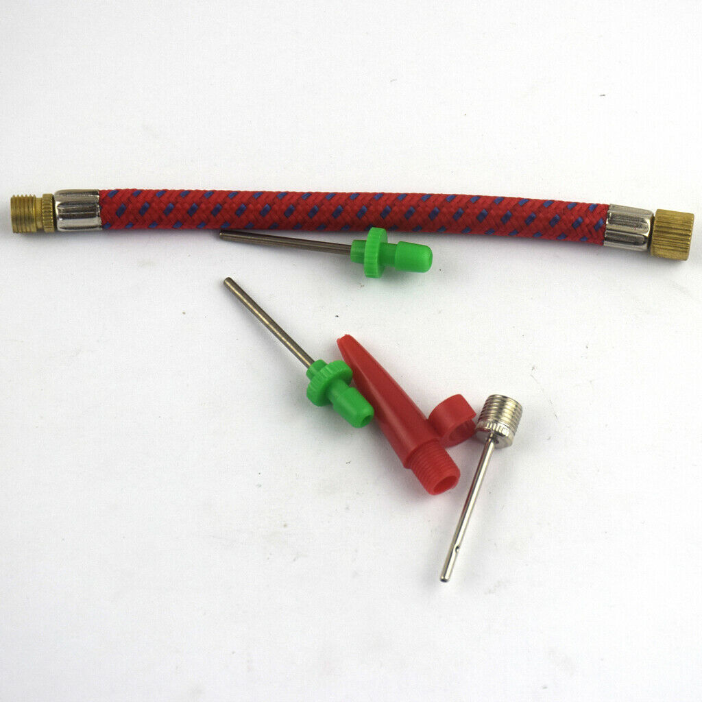 5 Packs Needle Valve Connector Pump Adaptor Set for Bicycle Tyres
