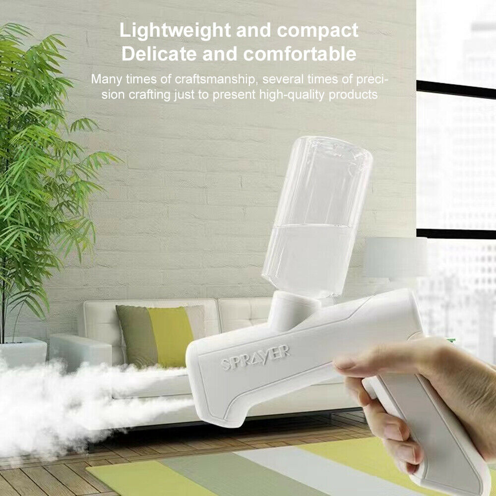 Electric Sprayer Gun Blue Light Nano Atomizing Disinfection Sanitizer Fogger New