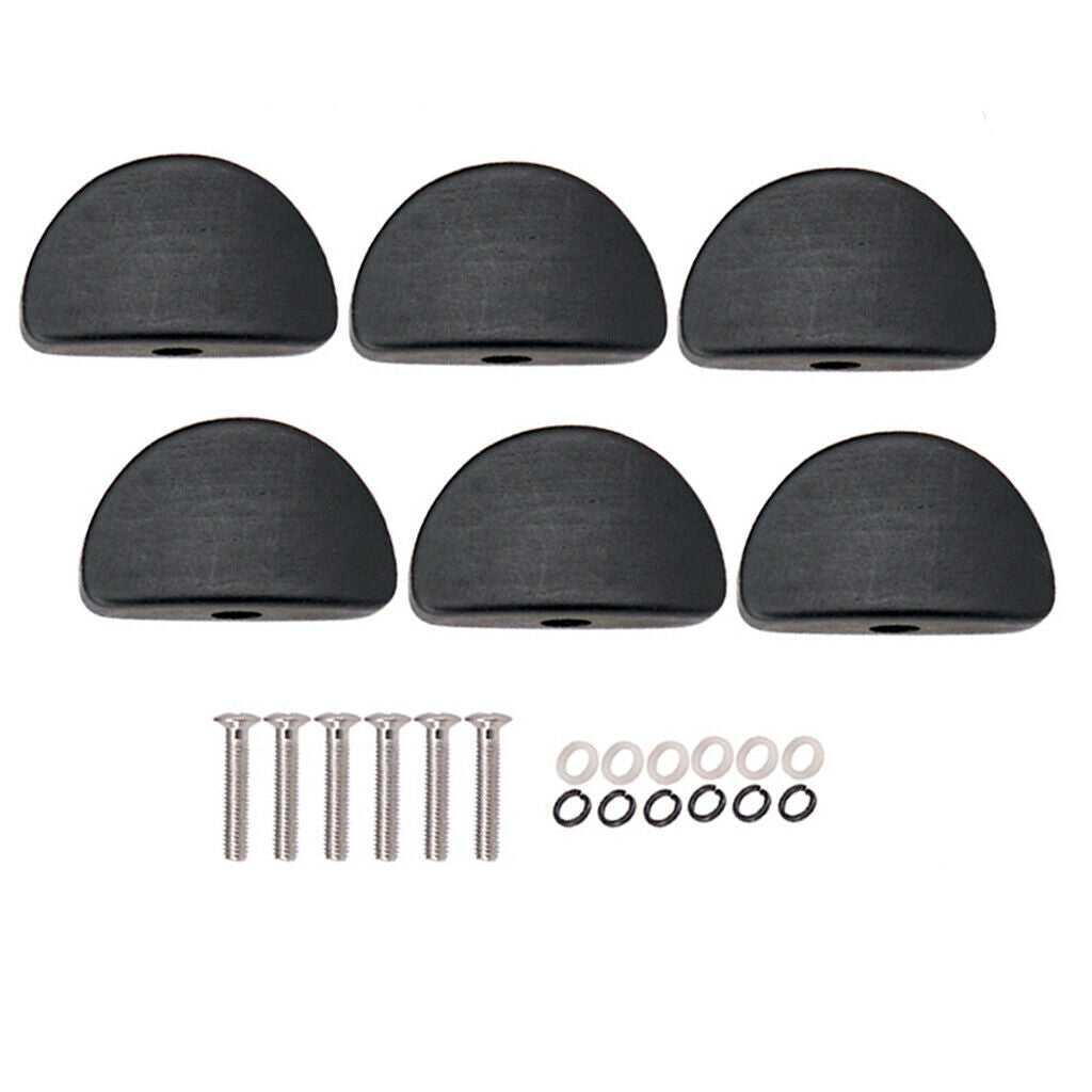 6 x Guitar Tuning Peg Semi-circle Button Tuner Machine Heads Acoustic Guitar