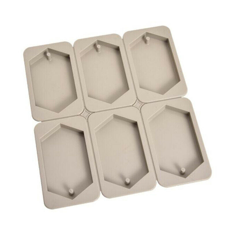 DIY Silicone Tablets Molds Hanging Ornaments Wax Molds Flower Soap MoldBDAU