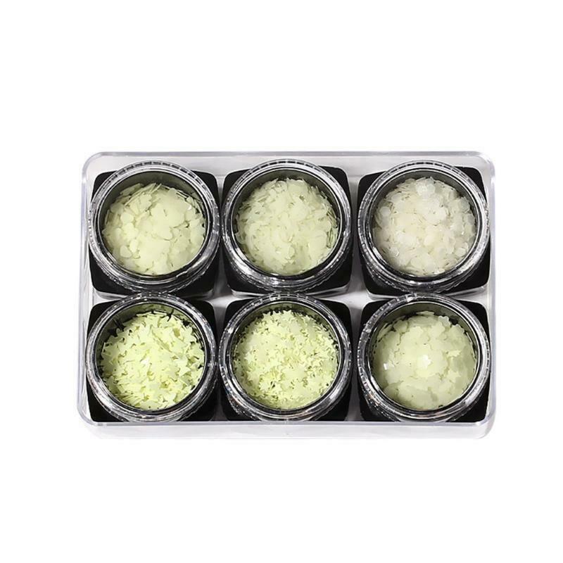 Luminous Sequins Nail Stickers Set Mixed Love butterfly five-pointed star Nail