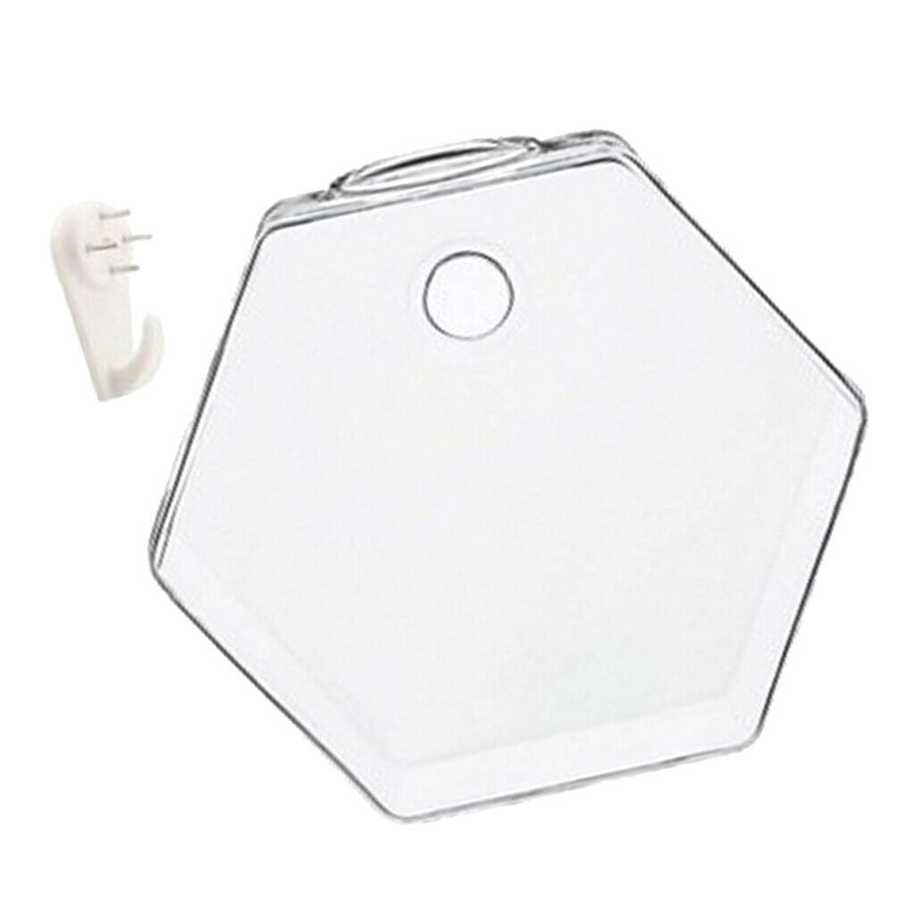 3pcs Clear Hexagon Hanging Planters Hydroponic Pot Terrariums Container