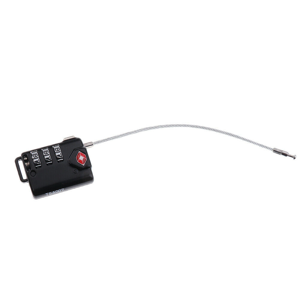 3-Digit Dial Combination Suitcase Luggage Zinc Alloy Code Password Padlock
