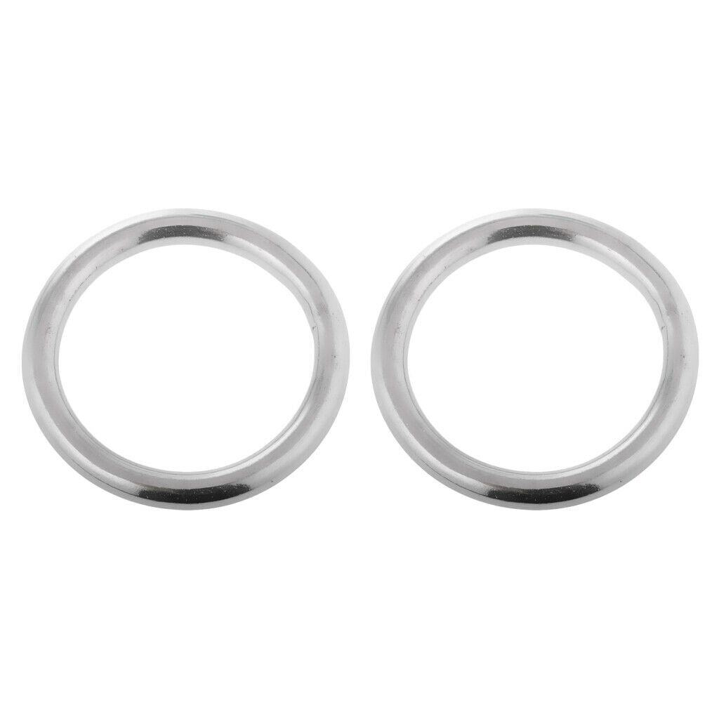 4pcs Stainless Steel Strapping Welded Round O Rings