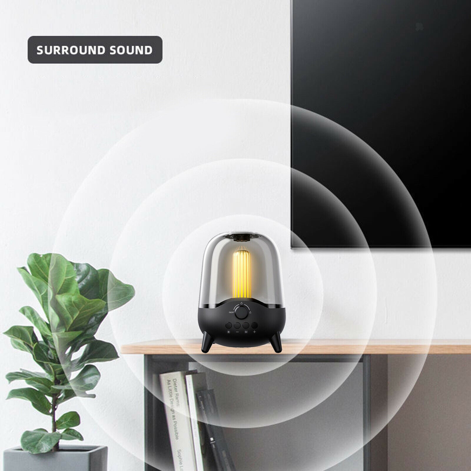 LED Bluetooth Speaker Portable Support TF Card for Kids Boy Home Shower