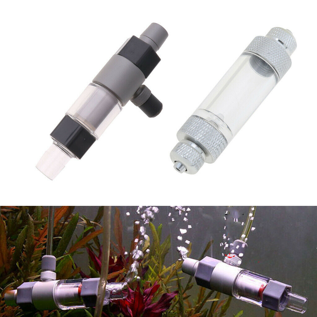2 Pcs Aquarium Diffuser Regulator With Plants Tank CO2 Bubble Counter
