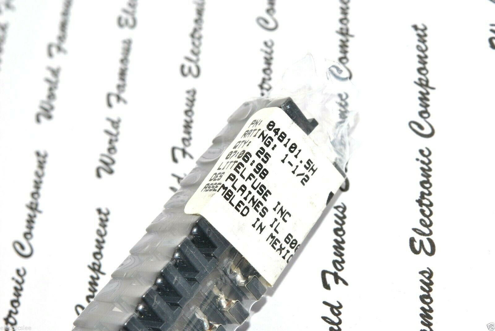 4PCS - LITTELFUSE rating:1-1/2 048101.5H 1.5A Alarm Indicating Fuse