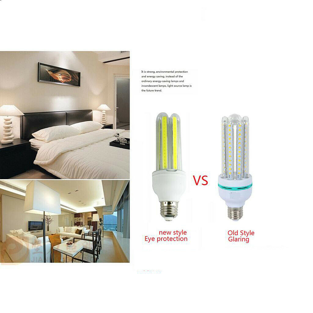 AC 85-265V E27 COB 24W LED Corn Light Bulb Energy-saving Lamp 6000K White