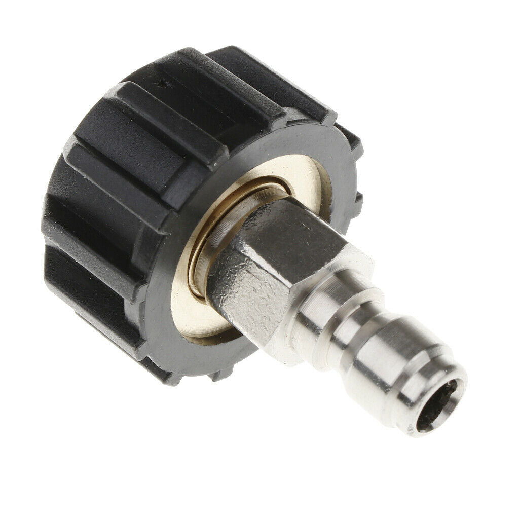Set of 2 Pressure Washer Brass Quick Release Adapter M22/14 to 1/4'' Tool