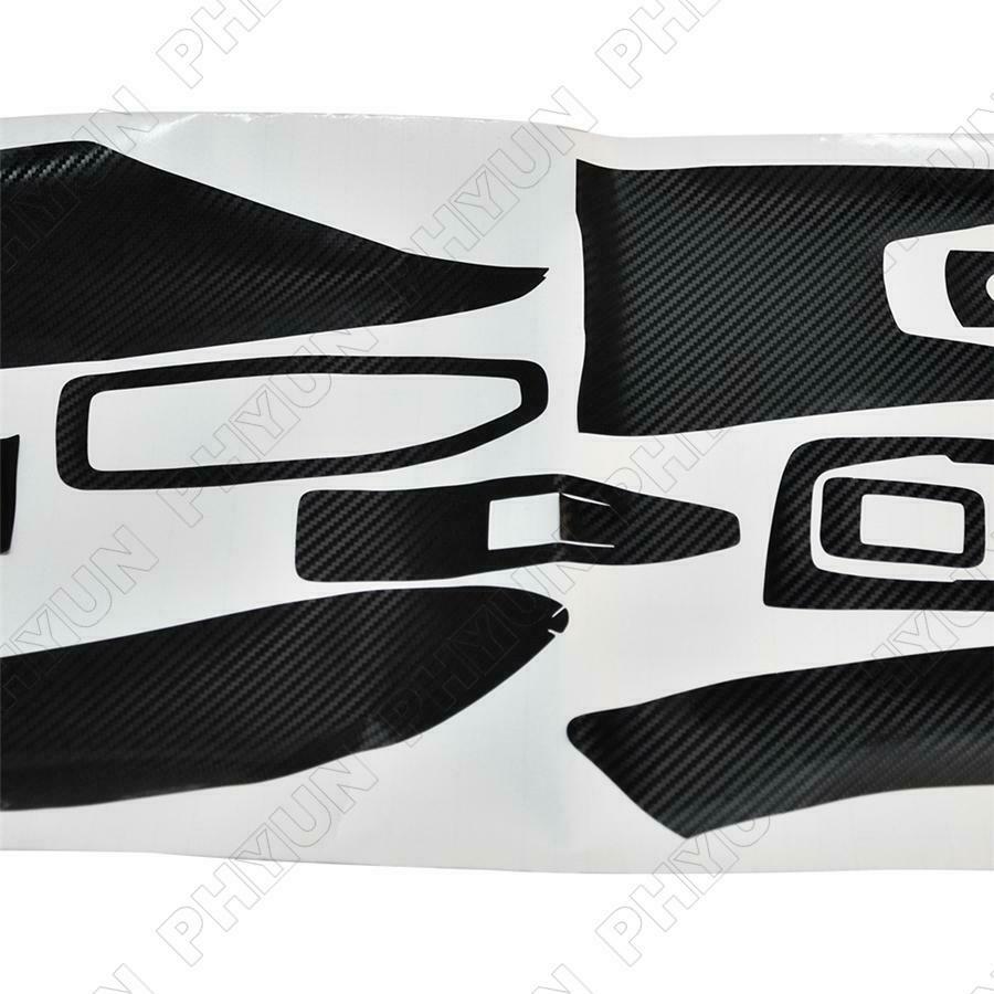 For BMW 3 Series F30 F31 Interior DIY Trim Stickers Matte Carbon Fiber Style