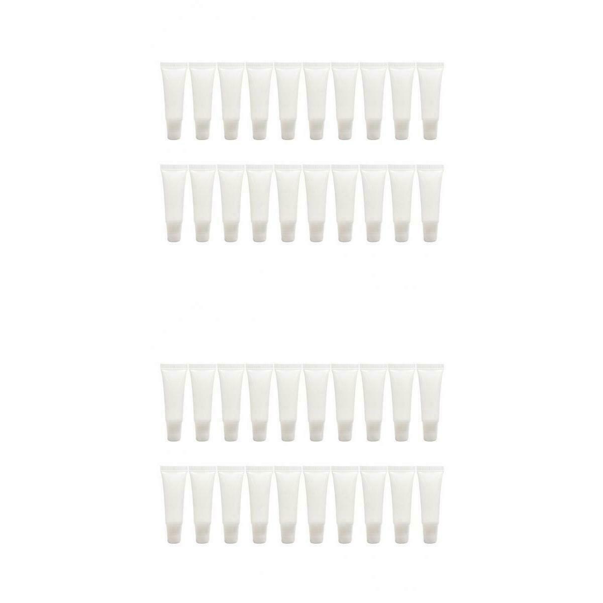 40x Lip Gloss Soft Tubes Travel Portable Mini Cosmetic Lip Oil Bottles
