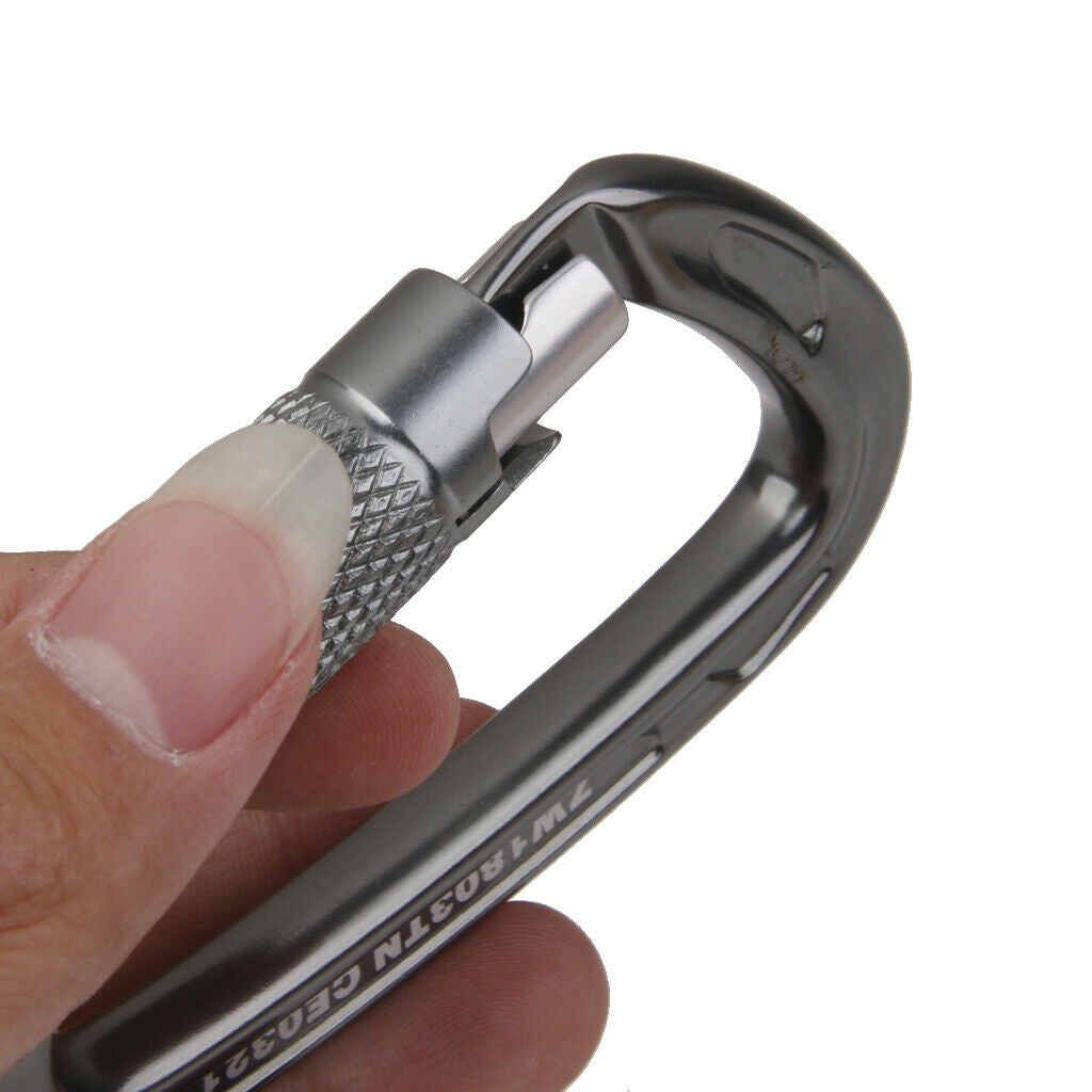 4X Outdoor Rock Climbing Tree  Rappel Aluminum Carabiner 24KN / 5400lbs