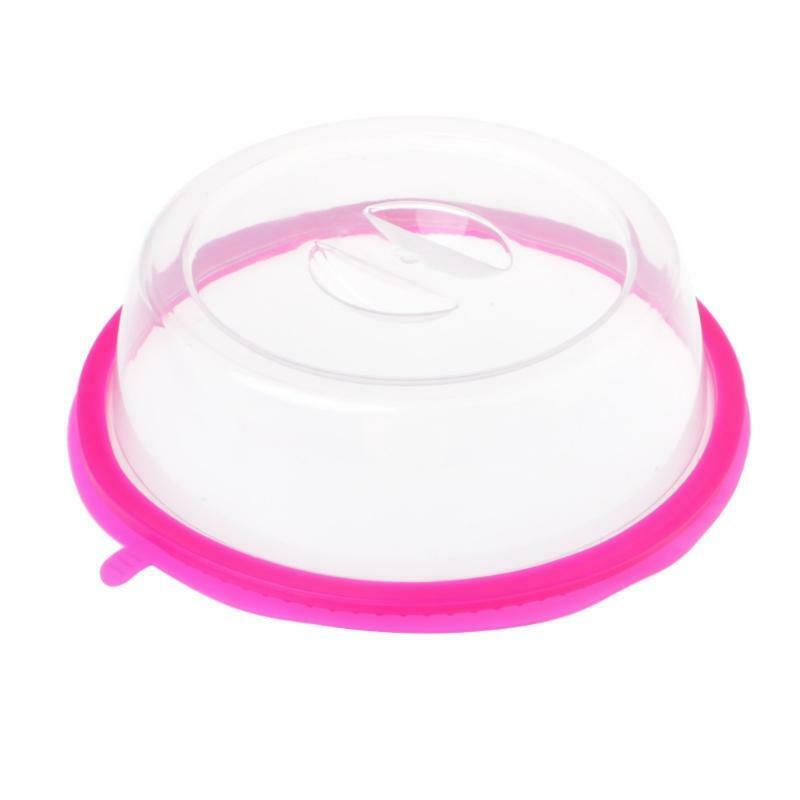 1PC Microwave Oven Plate Cover Non Stick Plastic Clear Dish Lid Table Dustproof