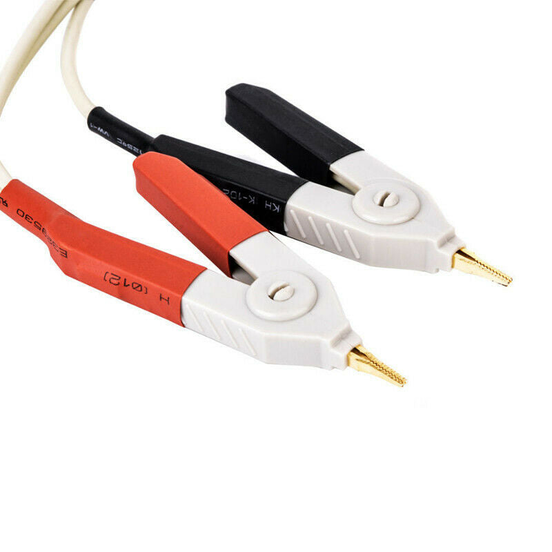 New Kelvin Clip Test Clip For LCR Meter Cable w/ 4 Banana Plug Connectors  SMD