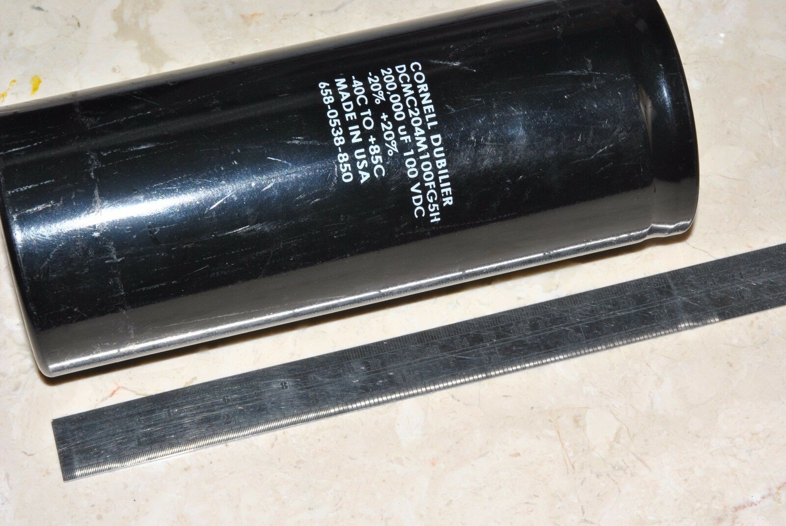1pcs - CDE 200000uF (200000µF) 100V DCMC204M100FG5H Screw Terminal Capacitor