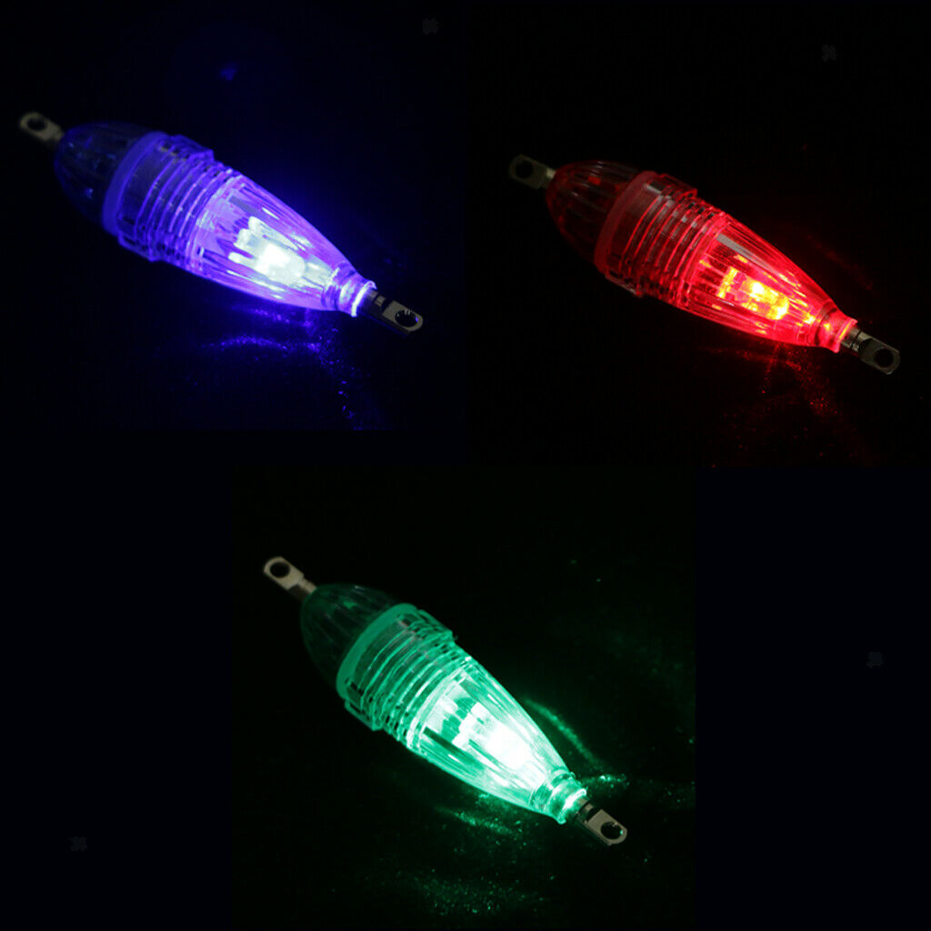 3 Pack Fishing Lure Light LED, Lure Bait Finder, Night Fishing Finder Crappie
